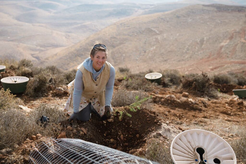 HaYovel volunteer on tree planting Israel trip
